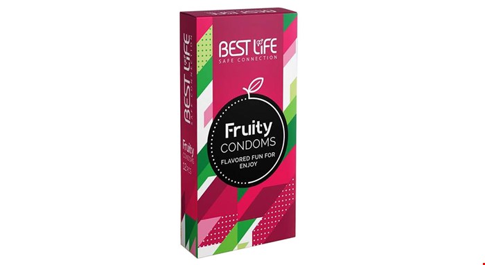 کاندوم بست لایف مدل Fruity بسته 12 عددی