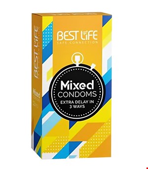  کاندوم بست لایف مدل Mixed بسته 12 عددی
