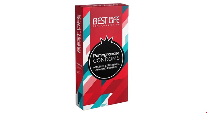  کاندوم بست لایف مدل Pomegranate بسته 12 عددی